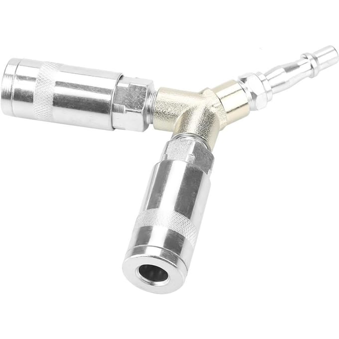 14  BSP Y Stuk 3 Weg Pneumatische Snelkoppeling Luchtpomp Compressor Aansluiting Gegalvaniseerd IJzer
