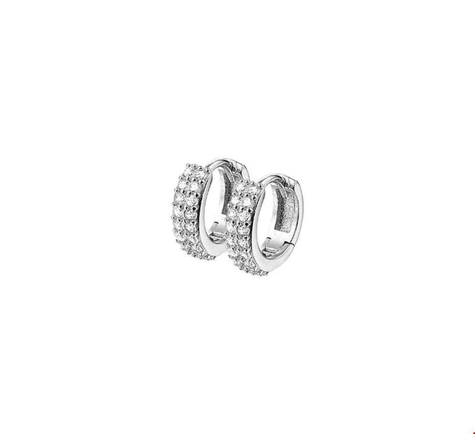 13.22199 oorbellen zilver met zirkonia