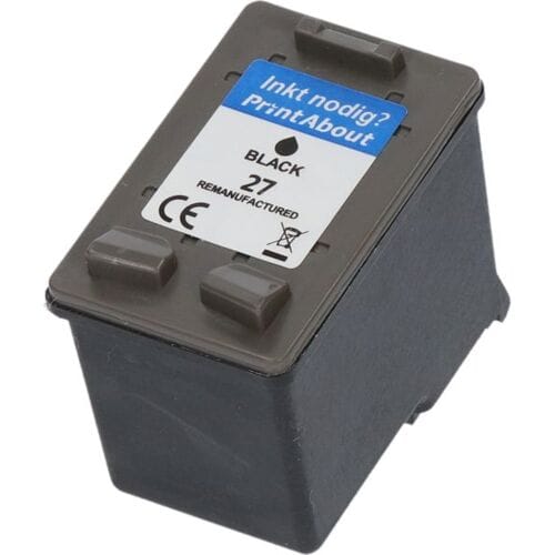 PrintAbout Inktcartridge 27 (C8727AE) Zwart geschikt voor HP