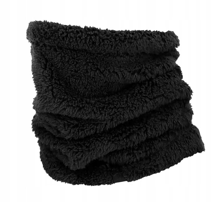 Warme Pluche Sjaal/Col voor Heren en Dames - Zwart