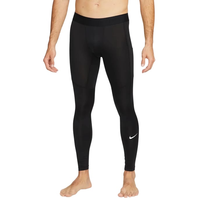Nike Pro Fitness Tights Leggings Heren - Zwart - Maat S - Katoengeweven