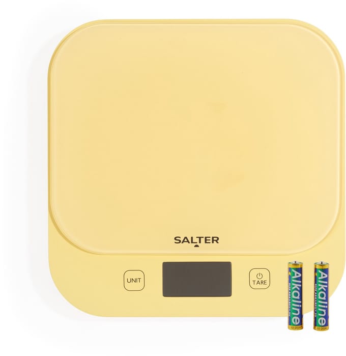 Salter British Bakes Digitale Keukenweegschaal Hoge Capaciteit Geel