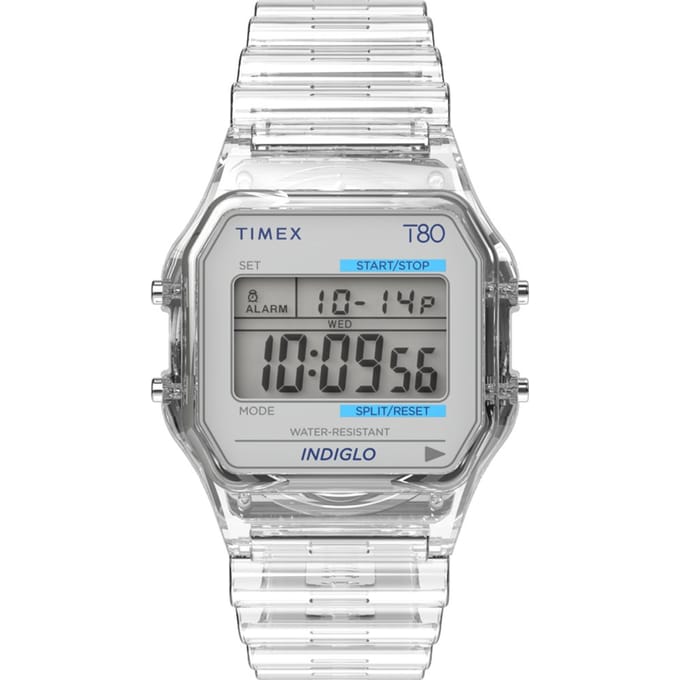 Timex Timex Lab T80 TW2Y36400 Horloge - Resin - Transparant - Ø 34 mm