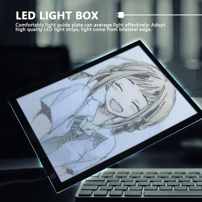 USB A3 LED Lichtbak Grafisch Tablet Touchpad Animatie Potlood Schets
