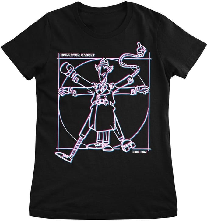 Inspector Gadget T-shirt V-itruivan Man Girly Tee CPLG-5-IG003-H72-2