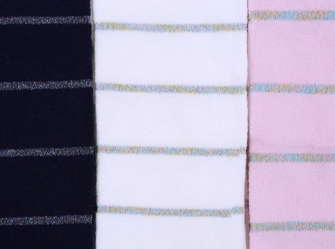 3 x Panty met horizontale strepen