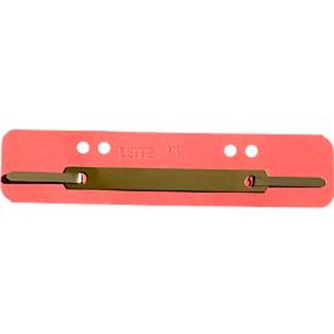 LEITZ® hechtstroken, karton, A4, 25 stuks, rood