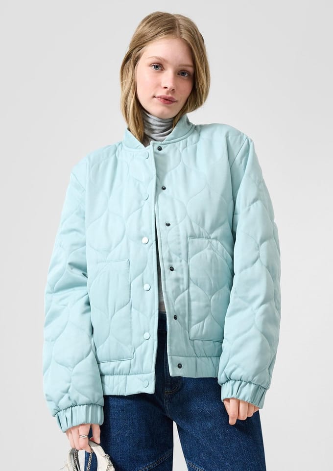 Q/S designed by - Dames jas - Maat S - Vrouwen - blauw - vulling