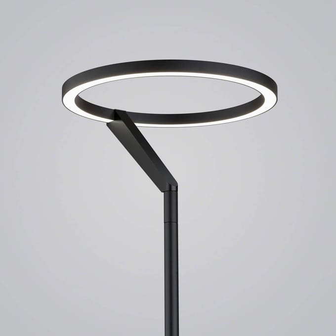 Helestra Elara LED vloerlamp down dimbaar zwart