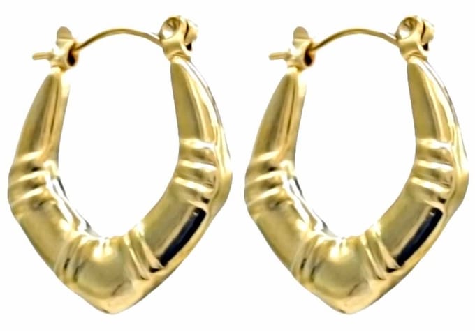 Oorbellen - Oorringen - RVS - 2,5 cm - Goudkleurig