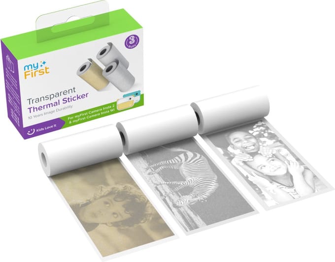 myFirst Thermische stickers voor myFirst Insta Wi, Insta 20 & Insta 2, transparant, goud & zilver