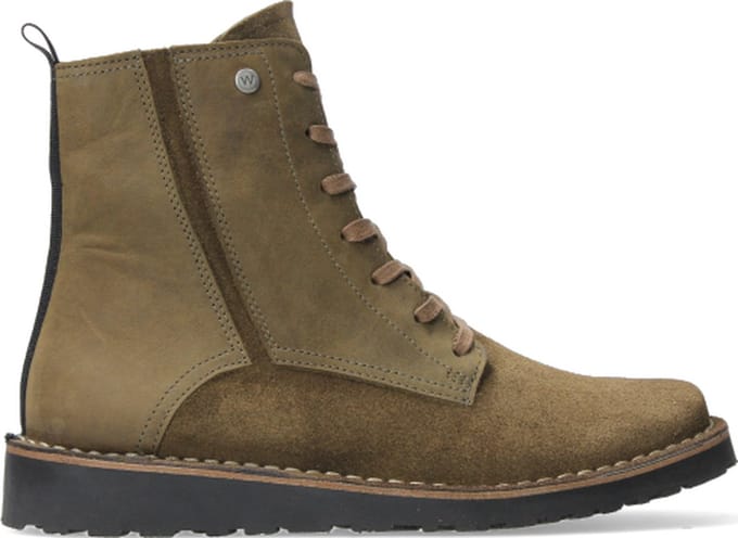Wolky Veterschoenen Wagga Wagga donker taupe suede