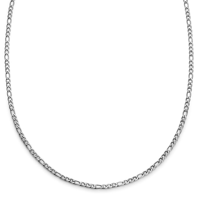 Essentials | 4 mm Zilverkleurige Ketting met Figaro Schakels