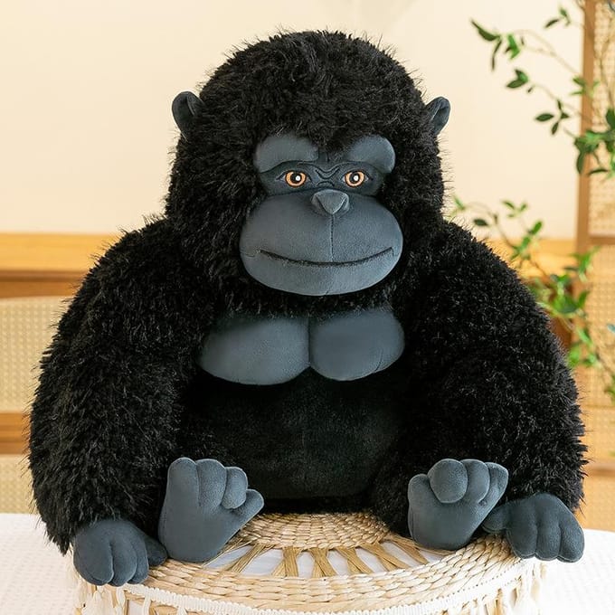 Nieuwe Leuke Gorilla Pluche Pop Creatieve Chimpansee Pop Kinder Speelgoed Pop Verjaardagscadeau 27Cm gray