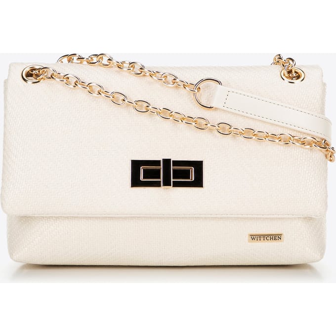 Wittchen - Woven Crossbody Tas - Polypropyleen - Off-White - Eco-leer