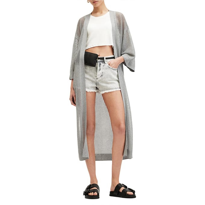 AllSaints Misha Kimono Grey Taglia: S | Cardigan Outlet | Donna | Grigio