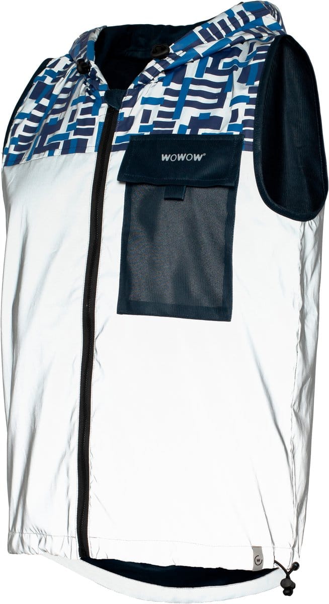 Fietsjack mouwloos met kap - WOWOW Towson Jacket Blue FR L