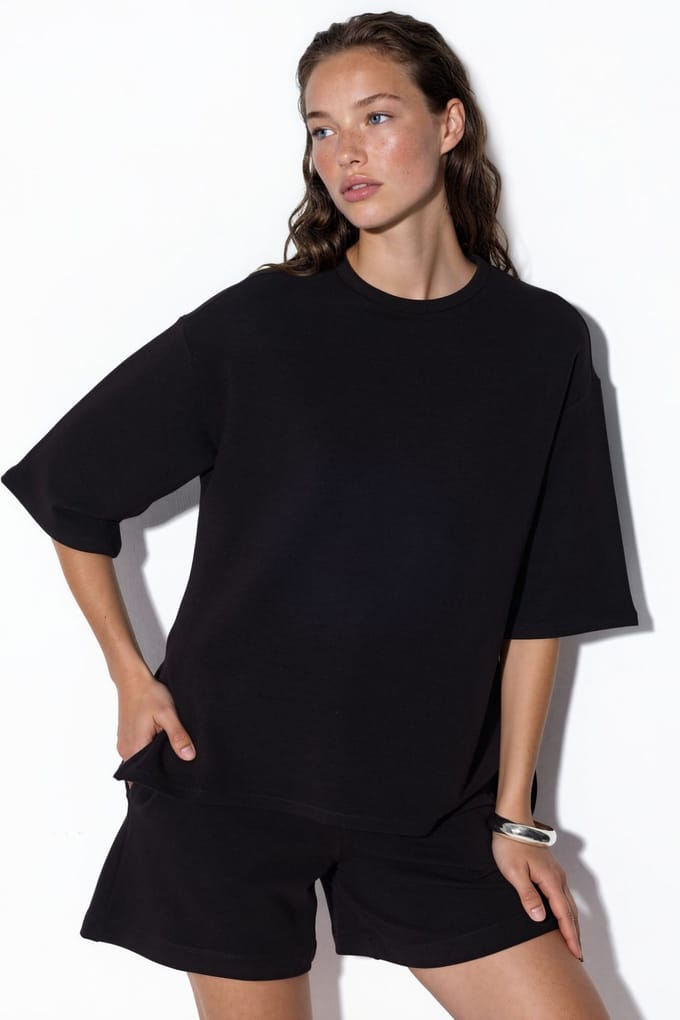 Dames Losse Crew Neck T-shirt