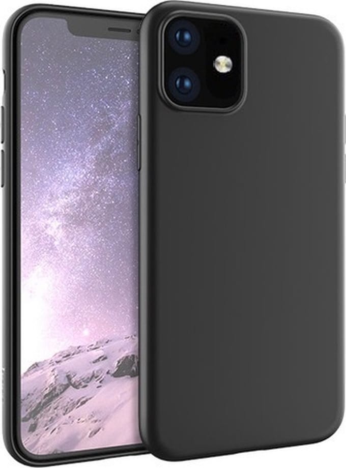 Ntech hoesje Back Cover Hoesje Geschikt voor iPhone 11 - Zwart