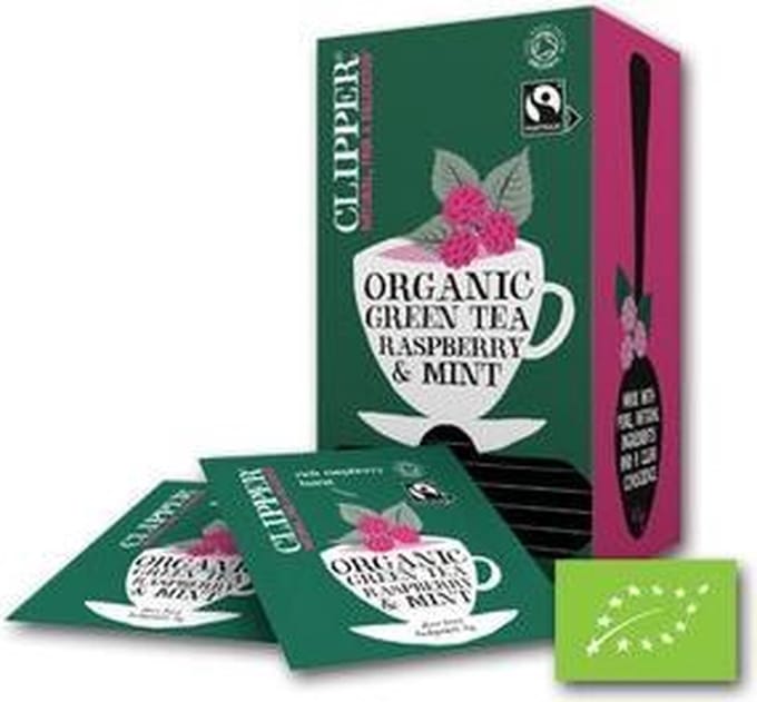 Clipper Tea | Raspberry & mint | 6 x 25 zakjes
