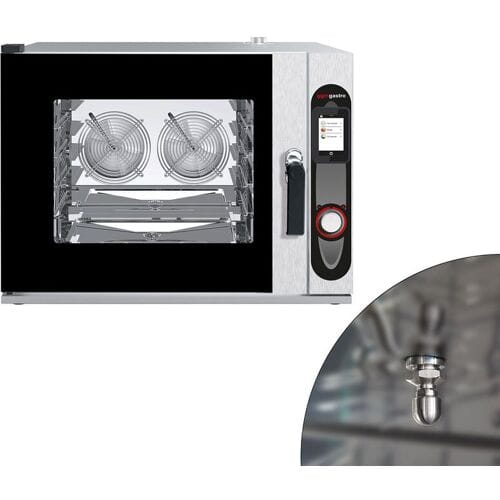 GGM Gastro Kombidämpfer - Touch - 5x GN 1/1 - inkl. Waschsystem Zilver / Zwart