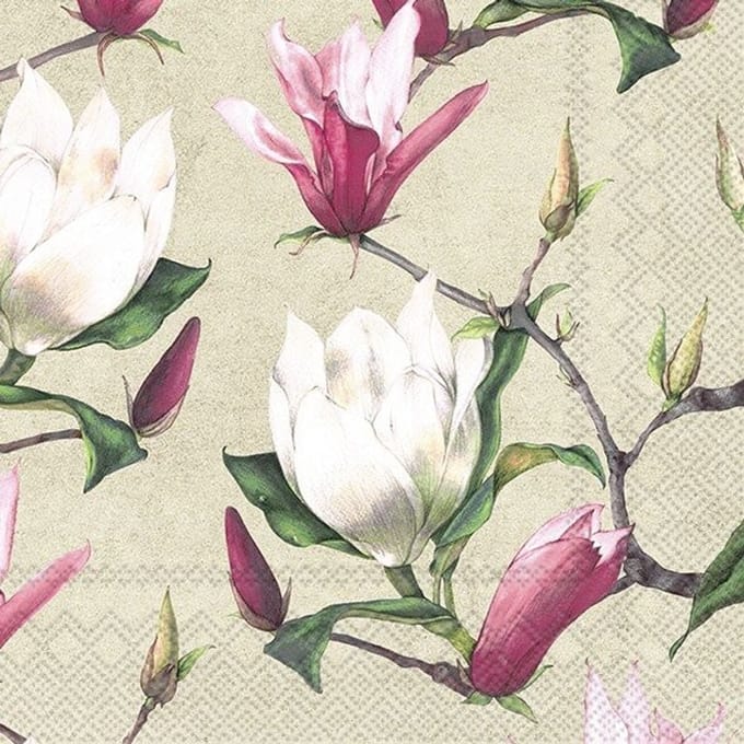IHR Lunch servetten - Wake up in spring cream