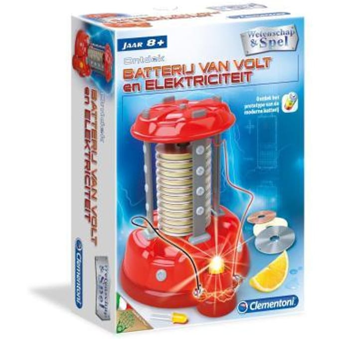 Batterij van volt en elekticiteit