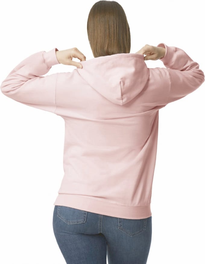 Gildan Sweater met capuchon Midweight Softstyle GISF500 - Light Pink - S