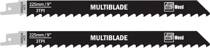 Multiblade Reciprozaagblad HCS MBR922K voor Hout 225 mm - 2 Stuks
