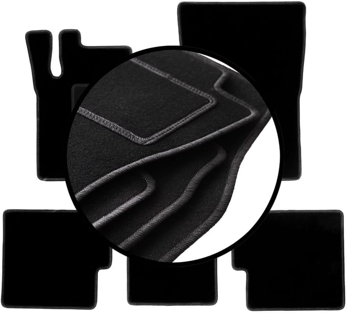 Complete set veloursmatten voor: Mercedes G W463 Long off-road (2008-2018)