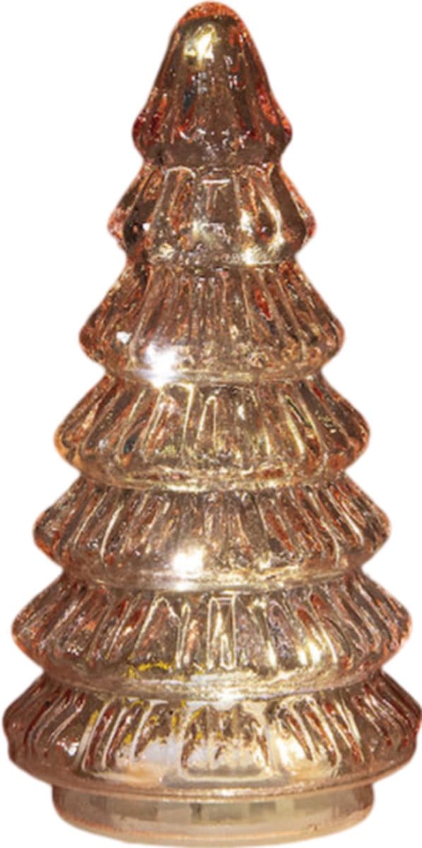 Anna's Collection - Kerstboompje glas 10led op batterij met timer 1...