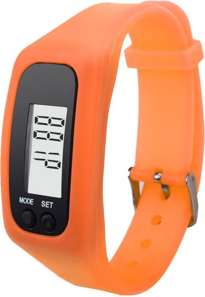 Digitale LCD Stappenteller - Run Stap - Calorie - Loopafstand - Teller - Stappenteller - Oranje
