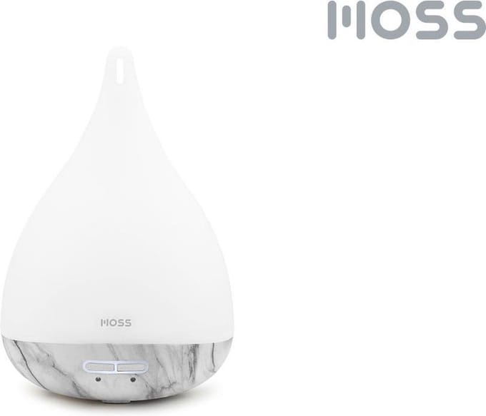 MOSS - Luchtbevochtiger/Geurdispenser - Marble raindrop- Led- 235 ml