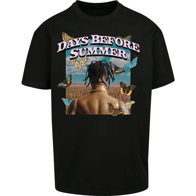Mister Tee - Days Before Summer Oversize Heren T-shirt - S - Zwart