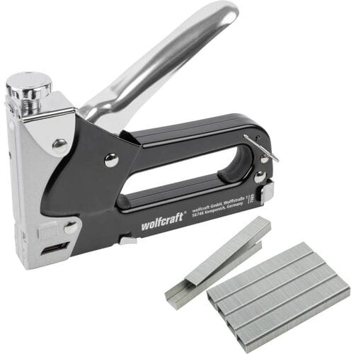 wolfcraft - Handtackerset - Nietpistool inclusief 1000 nietjes - tacocraft 7 - 7089000
