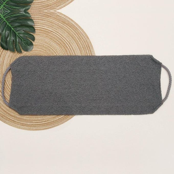 Thuis Lang Schrobdoek, Elastisch Uitrekbaar Mat Achterkant Handdoek, Gebruikt Voor Baden En Modderbad Schrobben grasgroene kleur
