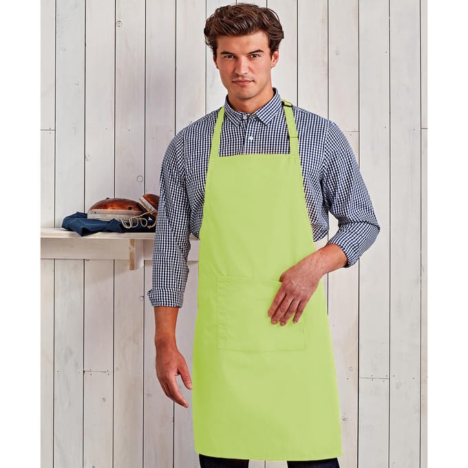 Premier Dames/Dames Kleuren Bipschort Met Zak / Werkkleding (Kalk)