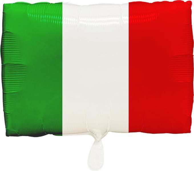 Folieballon Italiaanse vlag 30 x 40cm
