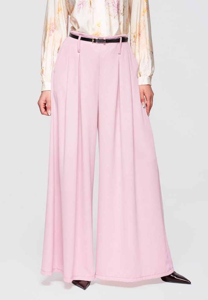 OMBRE Broek - Loose Fit - Effen - Broek Roze ONESIZE