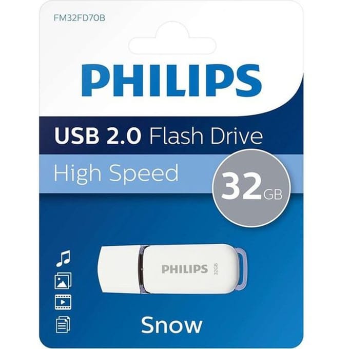 Philips FM08FD70B Sneeuw edition 2.0 - USB flash drive - 8 GB - 32GB - USB-stick