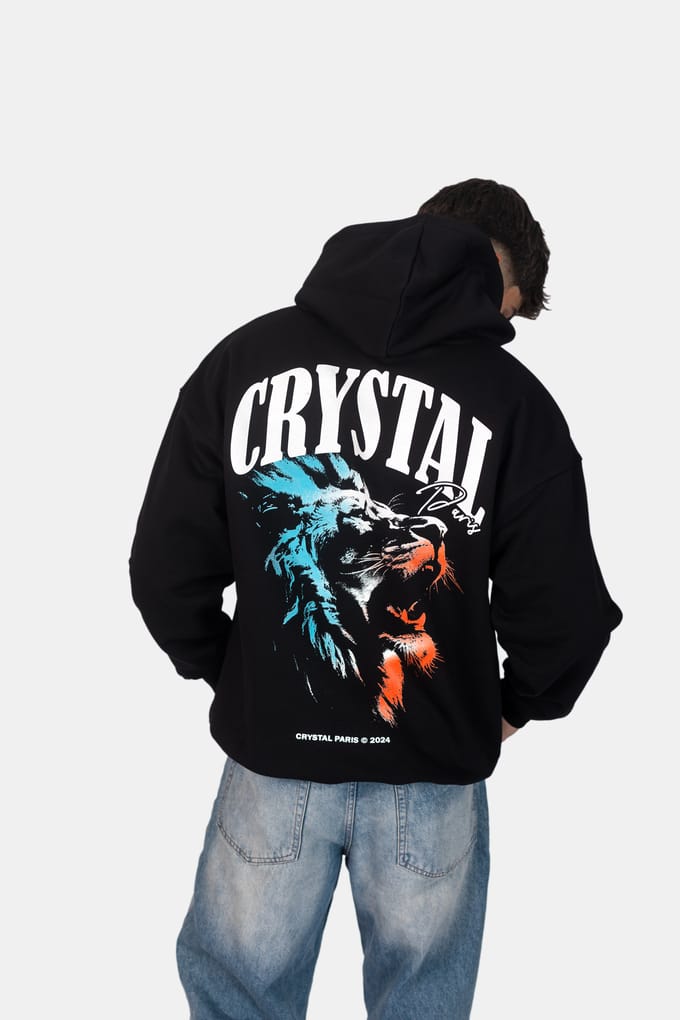 Crystal Paris Oversized hoodie Raw