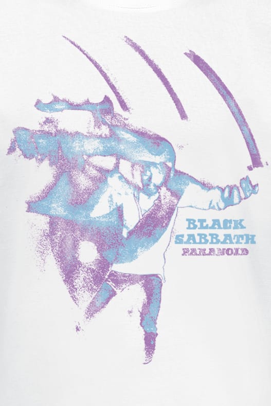 Black Sabbath T-shirt - Paranoid - S tot 3XL - voor Mannen - wit