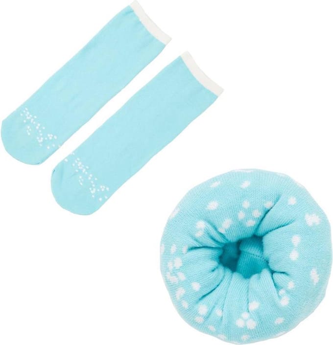 Donut Sokken - Sokken in de vorm van een Donut - mint glazuur met suiker