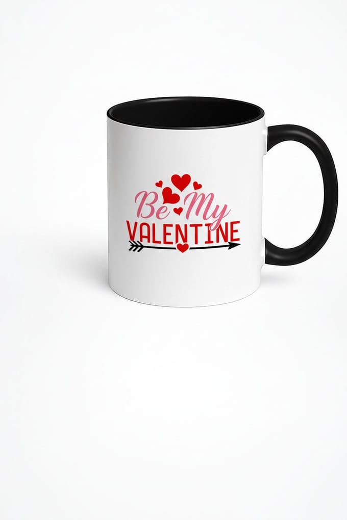 Valentijnsdag Mok 'Be My Valentine' met Harten – Romantisch Liefdes Cadeau