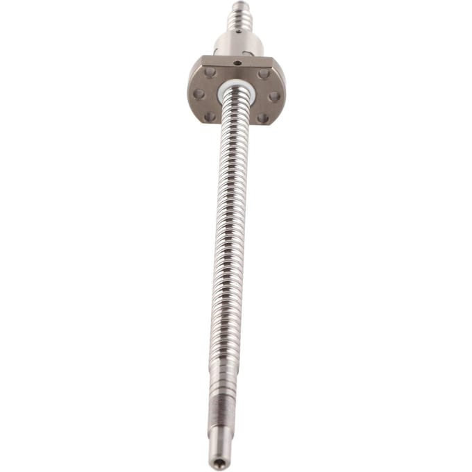 SFU1204 300mm Gerolde Kogelomloopspindel Kogelmoer Anti-Backlash Zonder Zijdelingse Eindlagers