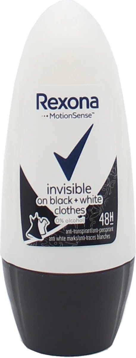 Rexona Men - Deodorant - Roller - Invisible On Black+White Clothes - 50ml