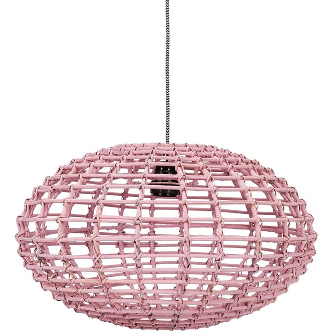 Kidsdepot hanglamp Pumpkin rotan Pink