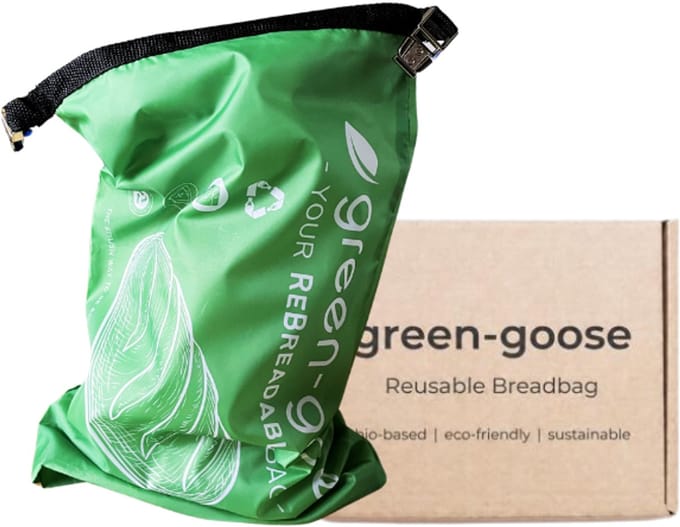 green-goose Herbruikbare rPet Broodjeszak L - 40x25cm