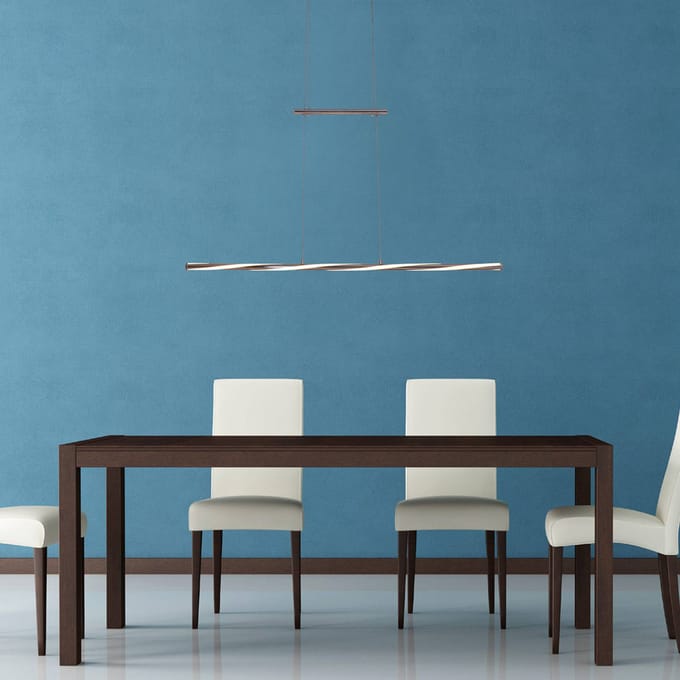 Näve In hoogte verstelbare LED hanglamp Swirl, dimbaar