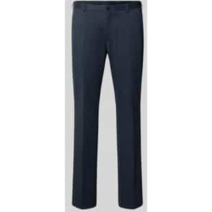 straight fit stoffen broek met katoen-aandeel